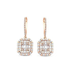 1.72 ct. Diamant Baguette Ohrringe
