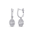 0.85 ct. Diamant Baguette Ohrringe