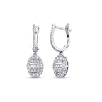 0.85 ct. Diamant Baguette Ohrringe