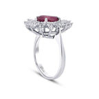 3.07 ct. Diamant Rubin Ring
