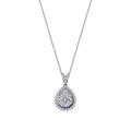 0.36 ct. Diamant Tropfen Halskette