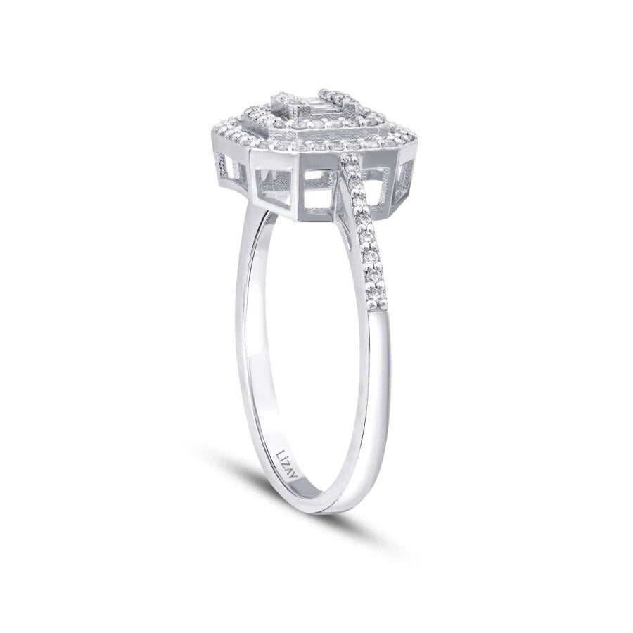 0.28 ct. Diamant Baguette Ring