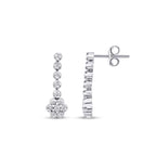 0.17 ct. Diamant Blumen Trend Ohrringe