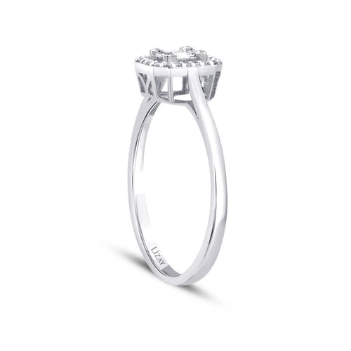 0.14 ct. Diamant Baguette Ring