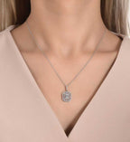0.42 ct. Diamant Baguette Halskette