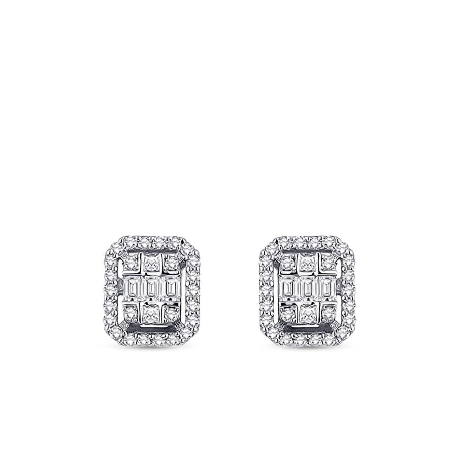 0.29 ct. Diamant Baguette Ohrringe