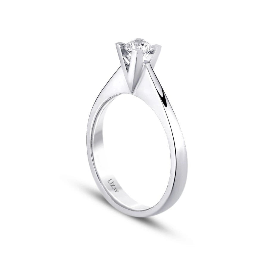 0.25 ct. Diamant Rund Solitär Verlobungsring