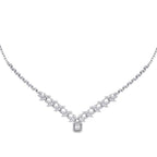 2.30 ct. Diamant Baguette Halskette