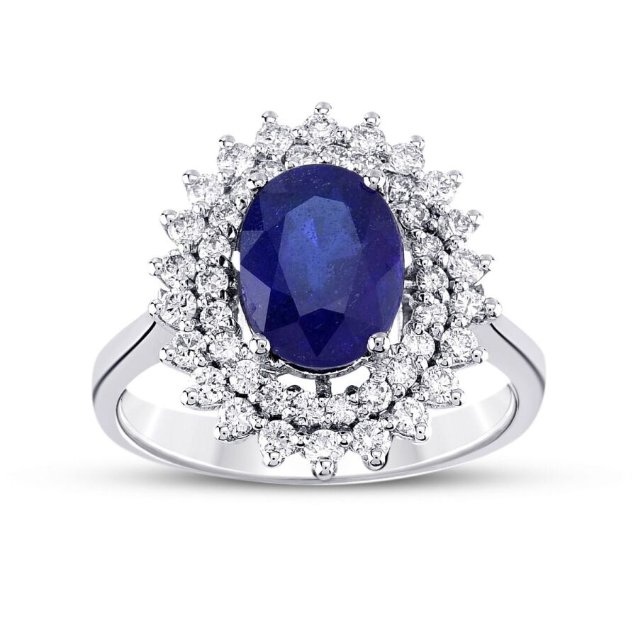 2.23 ct. Diamant Saphir Ring