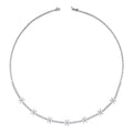4.88 ct. Diamant Blumen Halskette