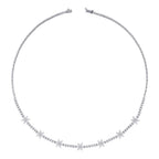 4.88 ct. Diamant Blumen Halskette
