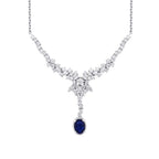 2.05 ct. Diamant Saphir Halskette