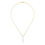 Gold Halskette mit Reihensteinen