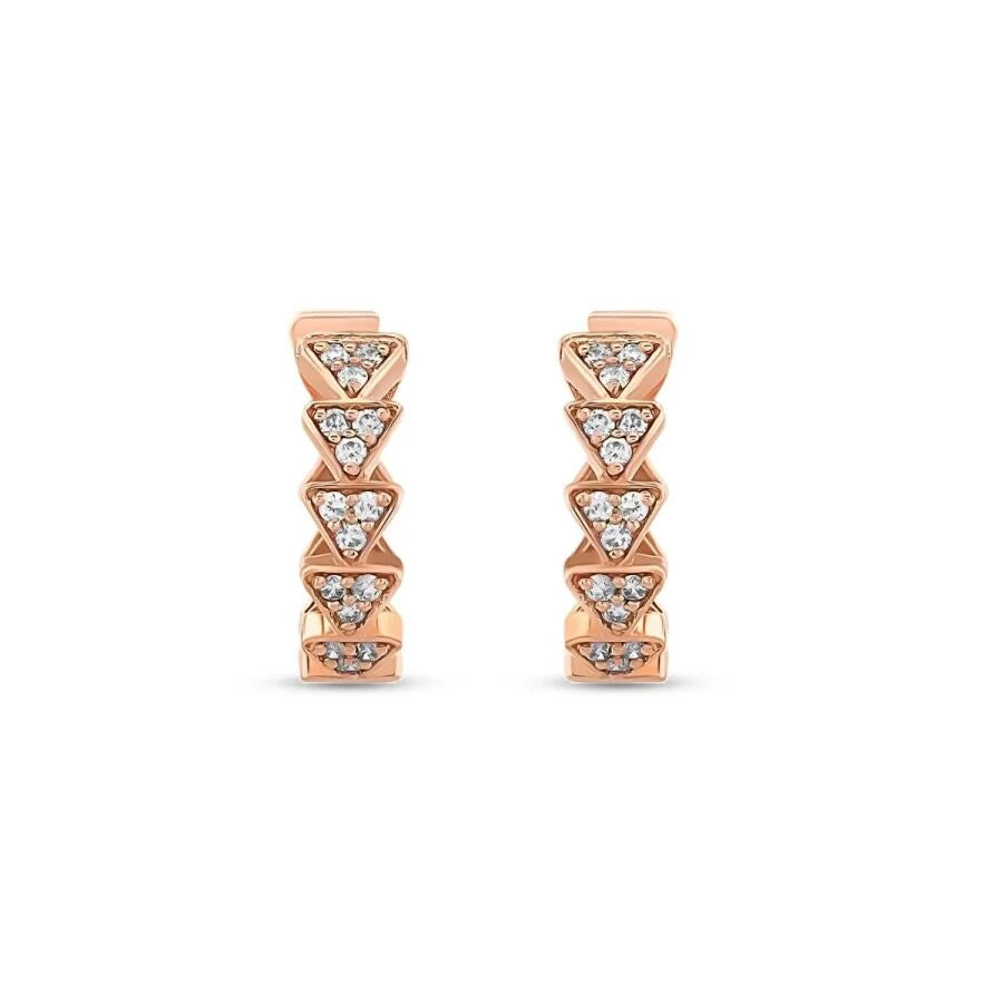 0.22 ct. Diamant Creolen Ohrringe