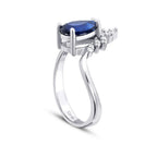 2.19 ct. Diamant Saphir Ring