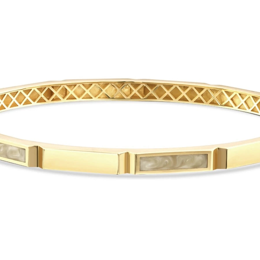 Gold Emaille Armreif