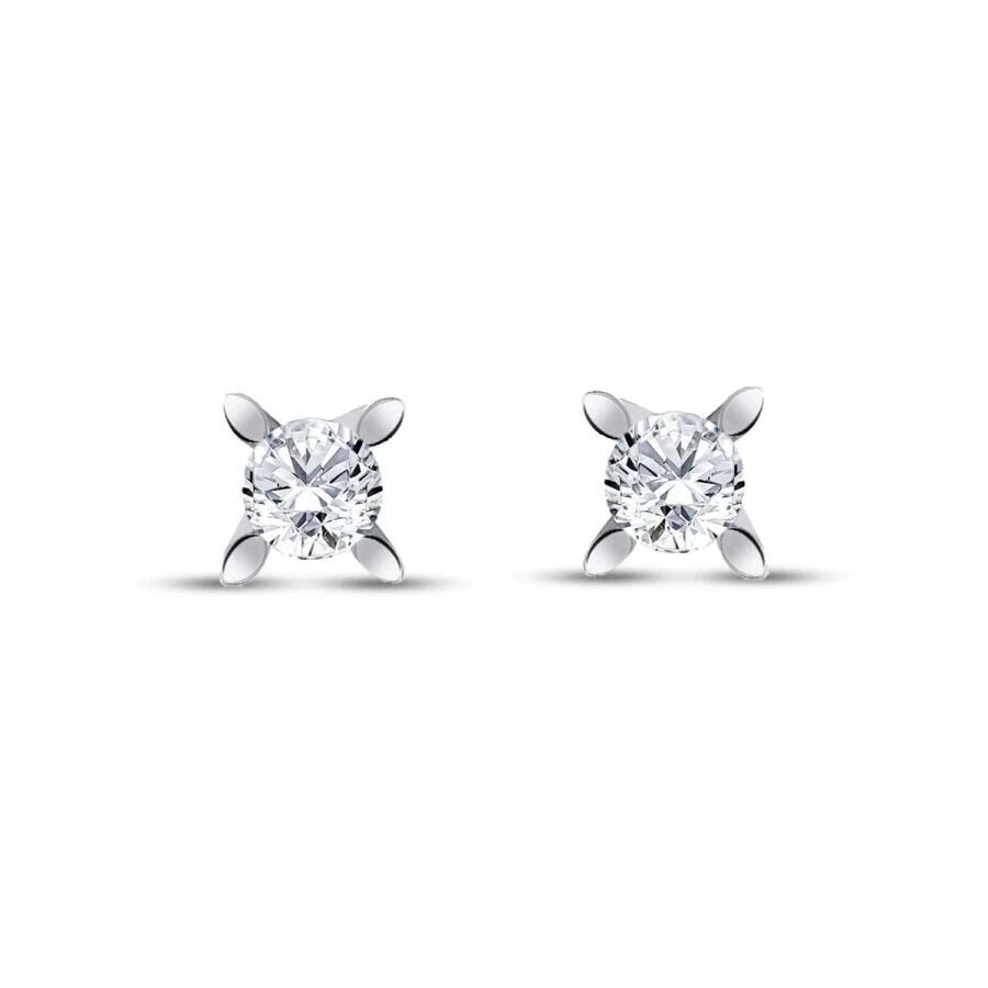 0.50 ct. Diamant Solitär Ohrringe