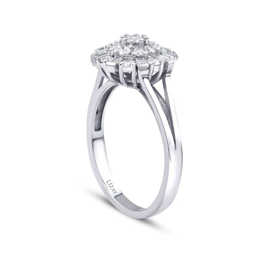 0.64 ct. Baguette Diamant Ring