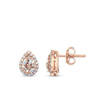 0.28 ct. Diamant Baguette Tropfen Ohrringe