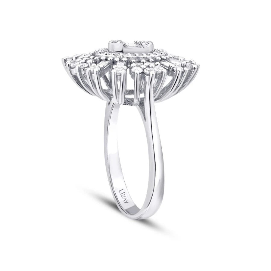 0.93 ct. Diamant Baguette Ring