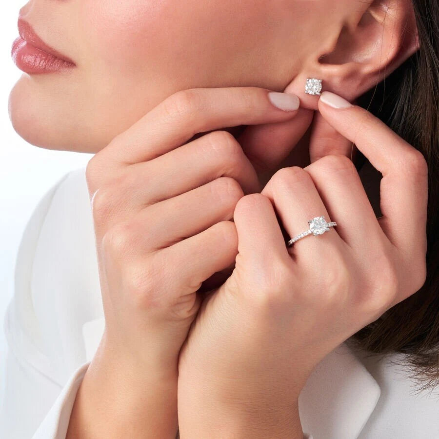 0.50 ct. Diamant Solitär Ohrringe