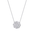 0.64 ct. Diamant Baguette Halskette