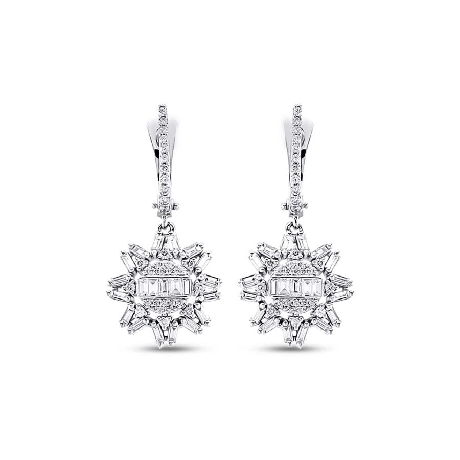1.15 ct. Diamant Baguette Ohrringe