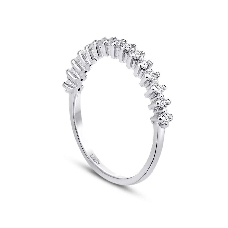 0.46 ct. Diamant Halb-Eternity Ring