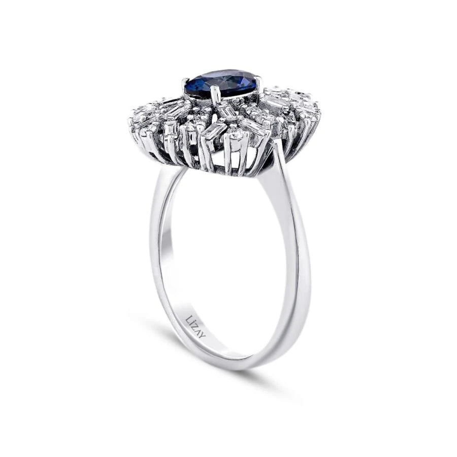1.80 ct. Diamant Saphir Ring