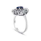 1.80 ct. Diamant Saphir Ring