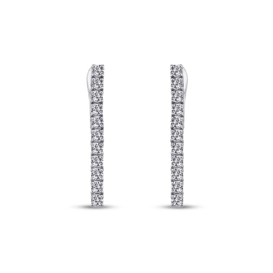 1.63 ct. Diamant Tennis Ohrringe