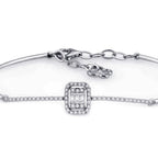 0.36 ct. Diamant Baguette Armreif