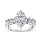 0.80 ct. Diamant Baguette Ring