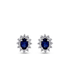 1.21 ct. Diamant Saphir Ohrringe