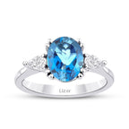 2.51 ct. Diamant Aquamarin Stein Ring