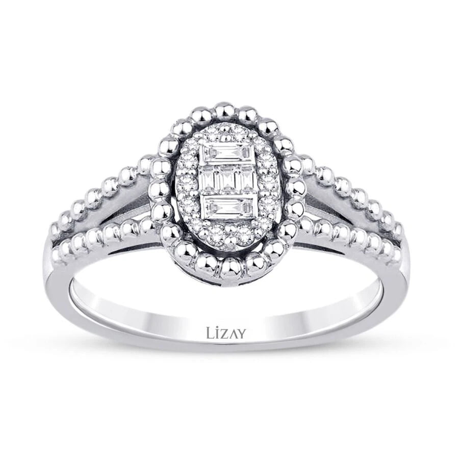 0.17 ct. Diamant Baguette Ring
