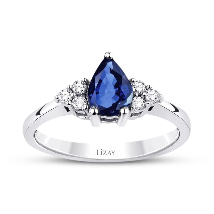 3.22 Karat Diamant Saphir Set