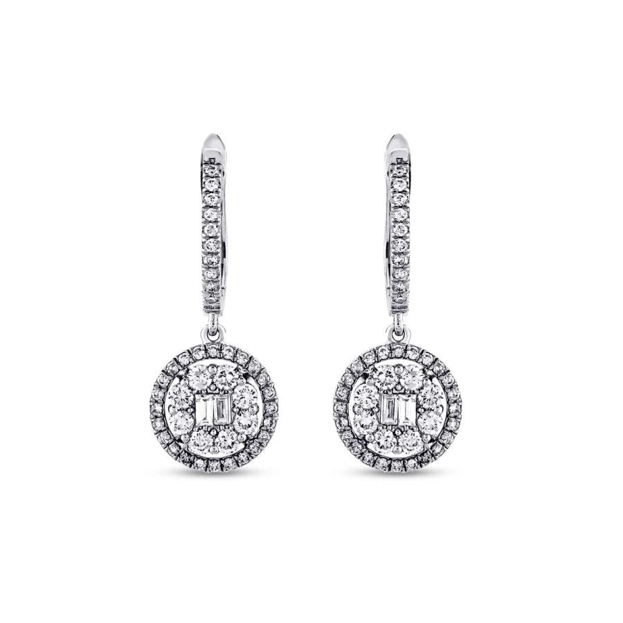1.32 ct. Diamant Baguette Ohrringe