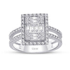 0.94 ct. Diamant Baguette Ring