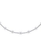4.88 ct. Diamant Blumen Halskette