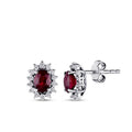 1.53 ct. Diamant Rubin Ohrringe