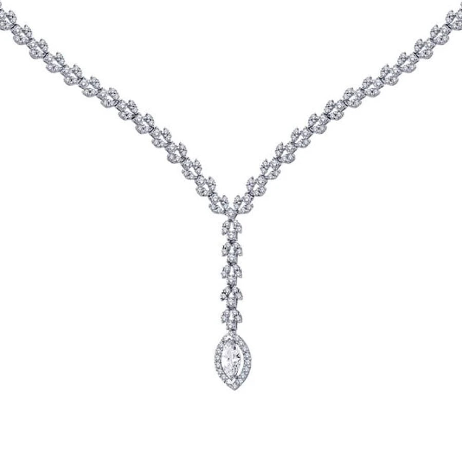 Gold Marquise Tennis Halskette