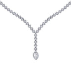 Gold Marquise Tennis Halskette