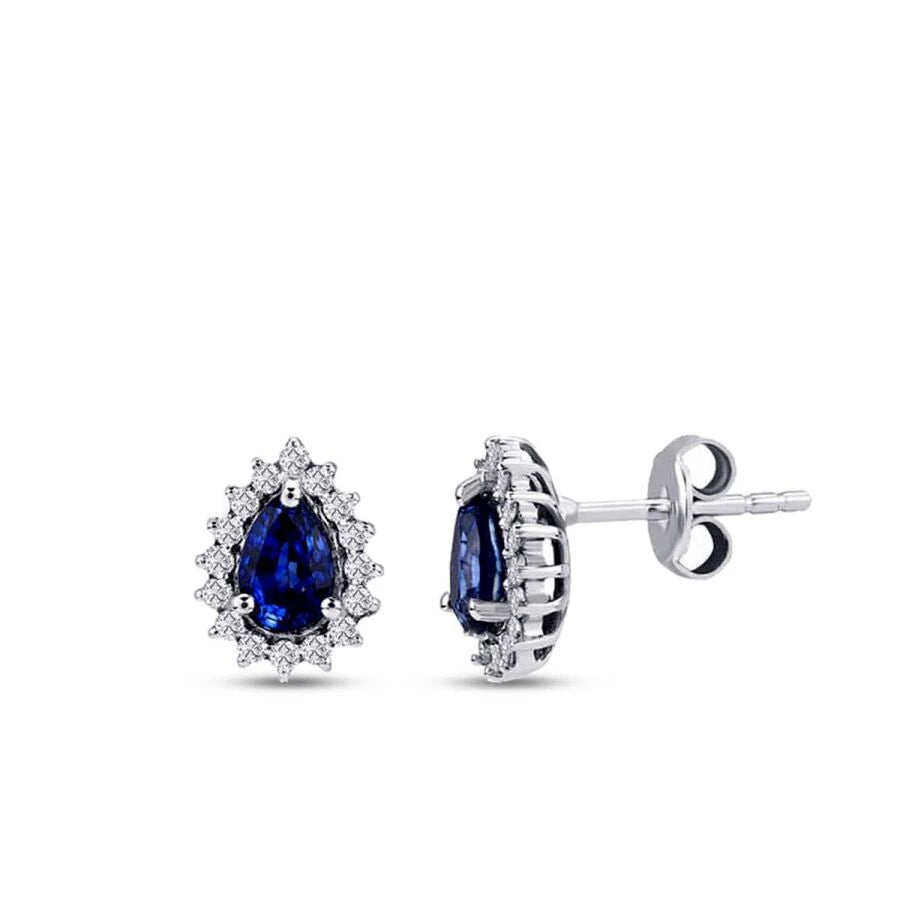 1.68 ct. Diamant Saphir Ohrringe