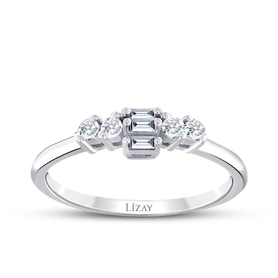 0.21 ct. Diamant Baguette Ring