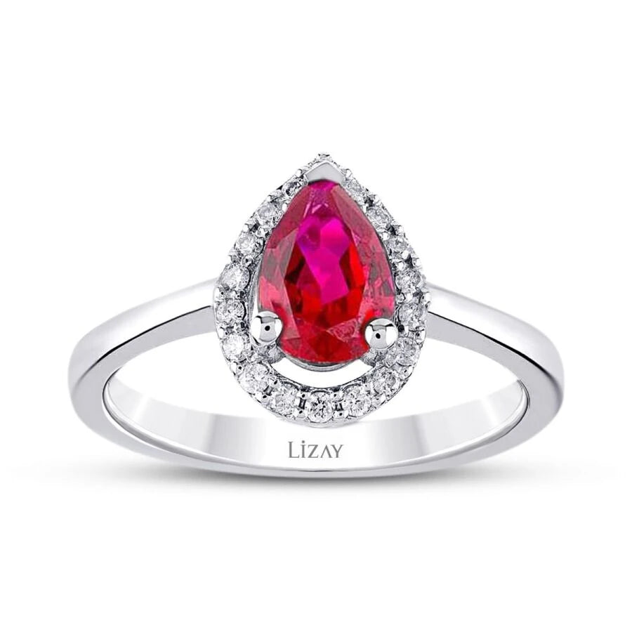 1.44 ct. Diamant Rubin Ring
