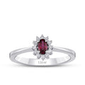 0.43 ct. Diamant Rubin Ring