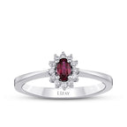 0.43 ct. Diamant Rubin Ring