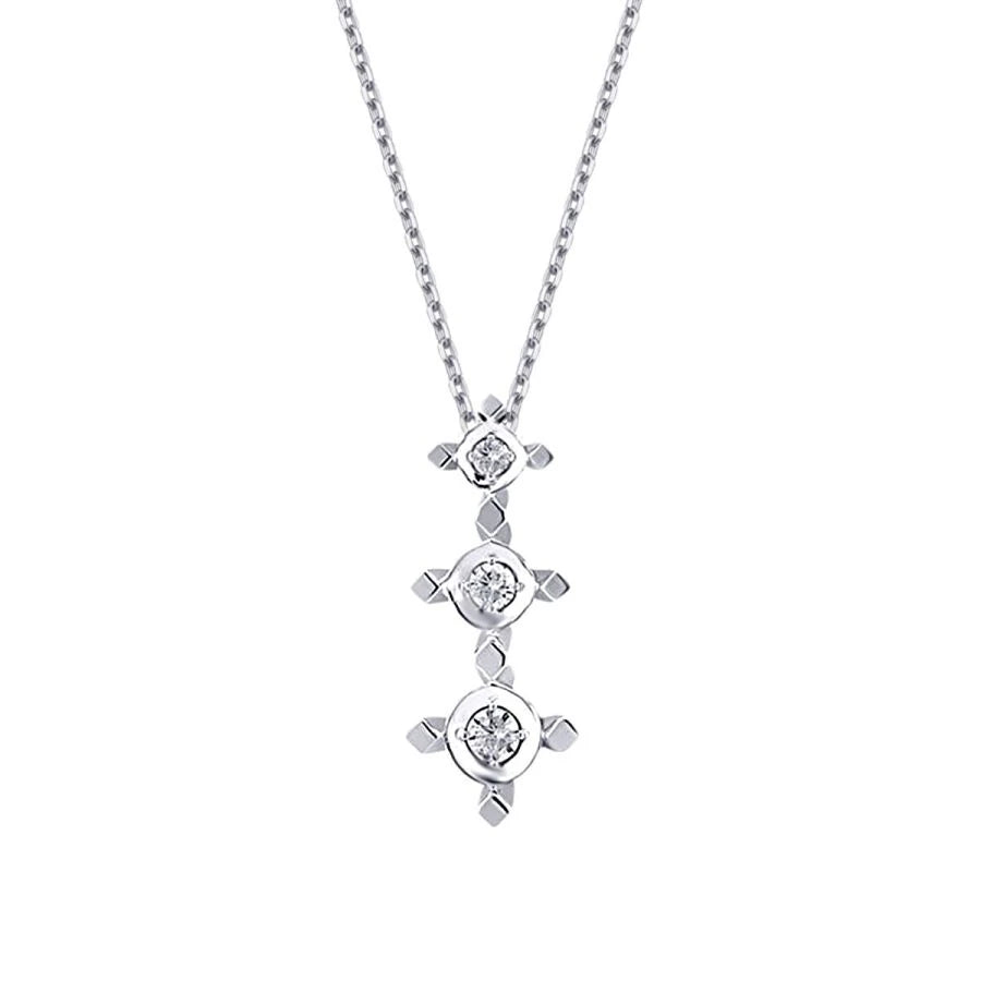 0.10 ct. Diamant Tria Halskette
