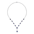 8.06 ct. Diamant Saphir Halskette